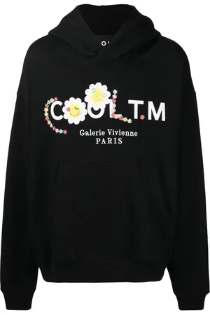 COOL T.M Logo embroidered oversized hoodie