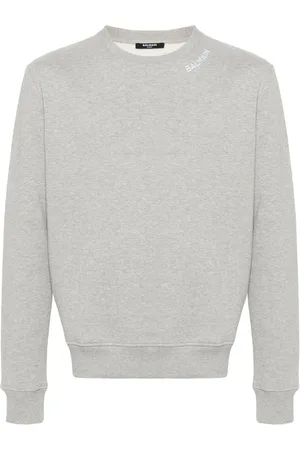 Balmain Logo-embroidered cotton sweatshirt