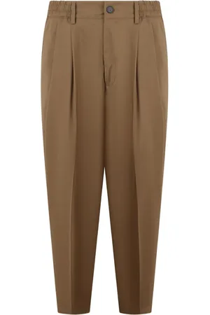 LOW BRAND Virgin wool straight-leg trousers