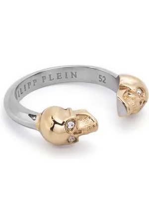 Philipp Plein Open-design skull-motif ring