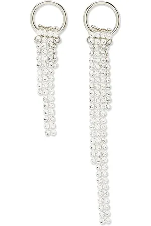 Justine Clenquet Shanon asymmetric drop earrings