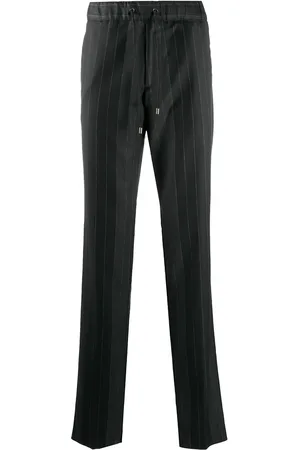 Etro Striped drawstring-waist trousers