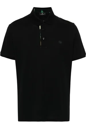 Etro Pegaso-embroidered cotton polo shirt
