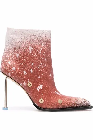 OFF-WHITE Paint splatter stiletto boots