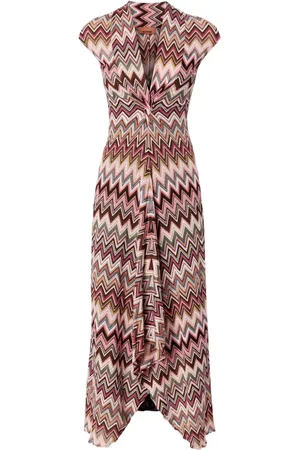 Missoni Zigzag-pattern midi dress