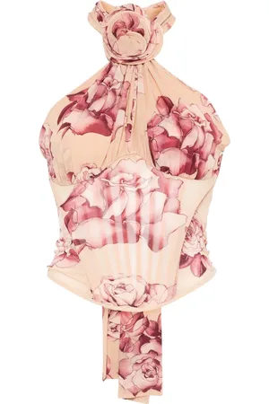 MAGDA BUTRYM Floral-appliqué top