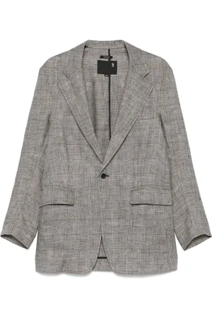 R13 Prince of Wales check-patterned blazer