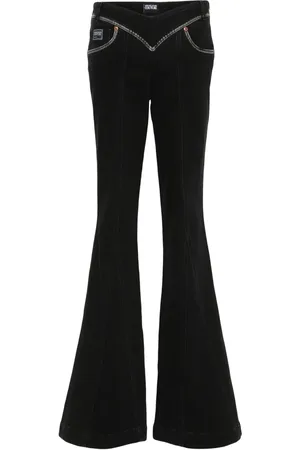 VERSACE Low-rise flared jeans