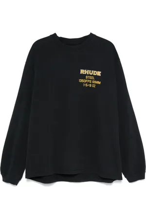 Rhude Text-print long-sleeve T-shirt