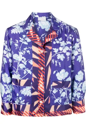 PIERRE-LOUIS MASCIA Floral-print silk shirt