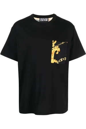 VERSACE Baroque-pattern cotton T-shirt