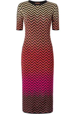 Missoni Zigzag-pattern midi dress