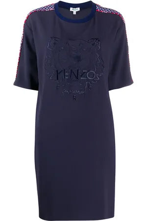 Kenzo Logo-embroidered shift dress