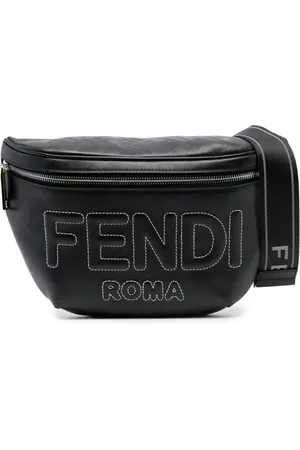 Fendi Logo-embossed leather belt bag