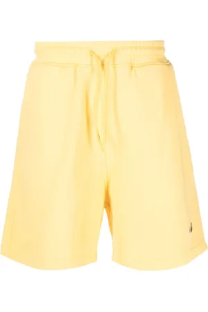 Drôle de Monsieur Logo-patch cotton shorts
