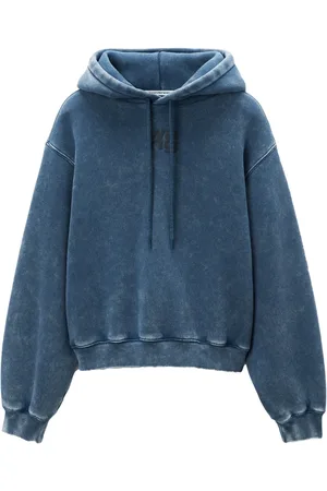 Alexander Wang Puff logo-appliqué hoodie