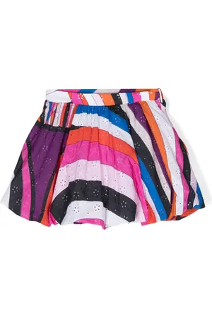 PUCCI Junior Iride-print puffball skirt