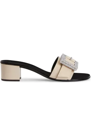 Giuseppe Zanotti Miss Buckle 40mm crystal-embellished sandals