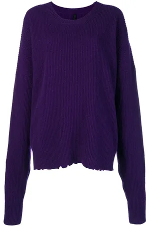 Unravel Project Oversized distressed crew-neck sweater