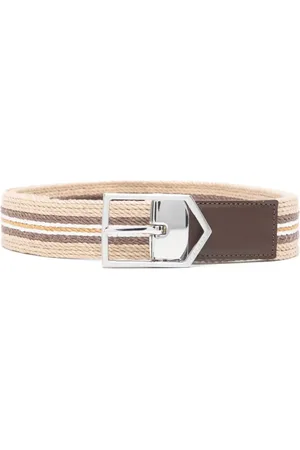 CANALI Stripe-detail belt