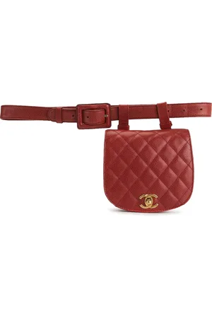 CHANEL 1990s CC diamond-quilted belt bag