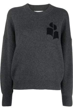 Marant Etoile Atlee intarsia-knit logo jumper