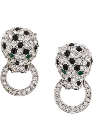 Susan Caplan 1980s KJL door knocker clip-on earrings