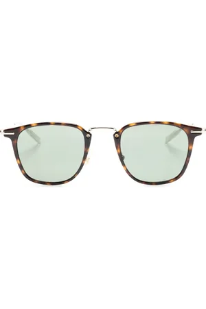 Montblanc Logo-plaque square-frame sunglasses