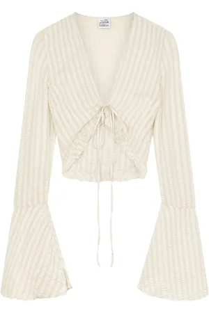 Donde Esteban Silk cropped blouse