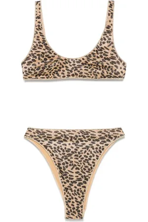 Oseree Leopard-print bikini