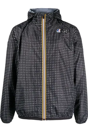 K-Way X 10 CORSO COMO polka-print zipped jacket