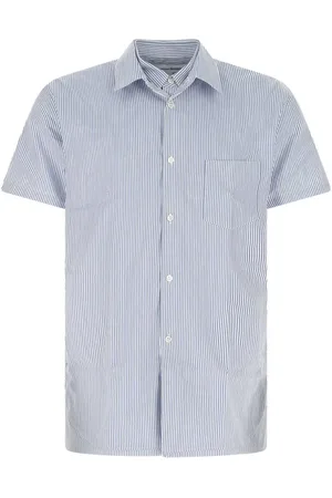 Comme des Garçons Striped cotton short-sleeve shirt
