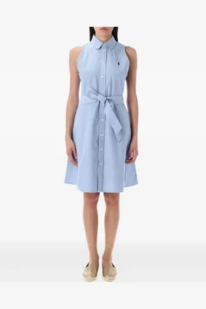 Ralph Lauren Sleeveless belted shirt dress