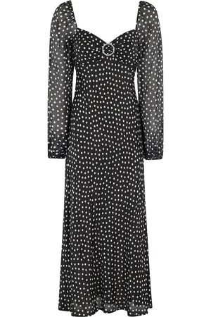 RIXO London Spot-print midi dress