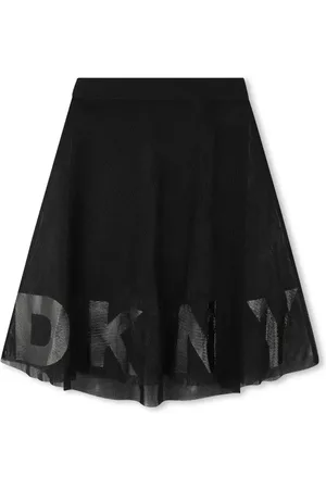 DKNY Logo-print tulle skirt