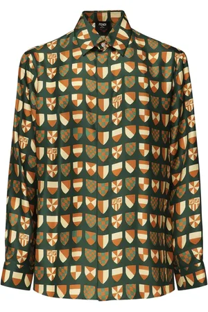 Fendi FF Araldic-print shirt