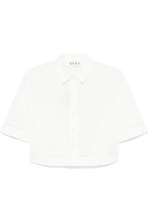 Rohe Ladder-embroidered poplin shirt