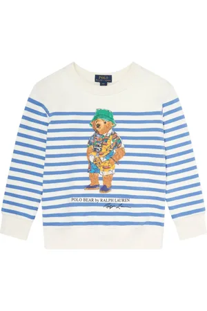 Ralph Lauren Polo Bear striped sweatshirt