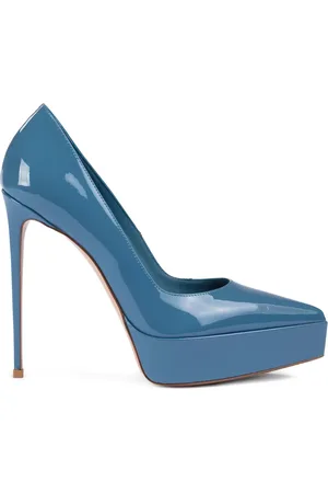 LE SILLA Uma patent-leather platform pumps