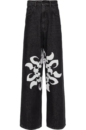 Kusikohc Patchwork cotton jeans