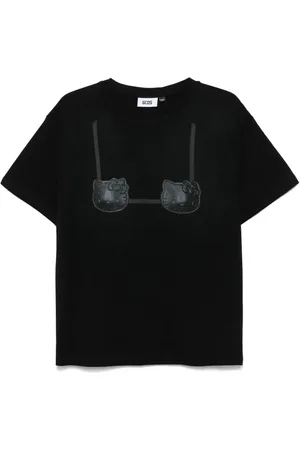 GCDS X Hello Kitty printed-bra T-shirt