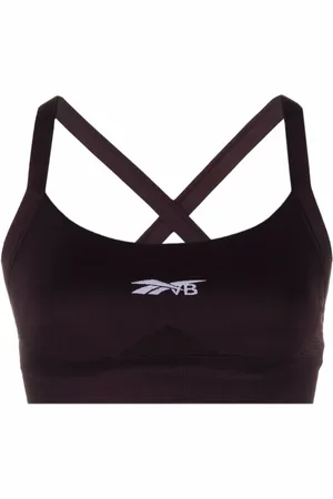 Reebok Jacquard-logo sports bra