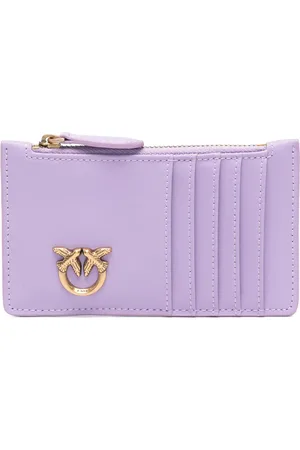 Pinko Love Bird leather cardholder