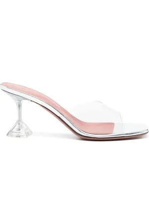 Amina Muaddi 85mm Lupita Glass sandals