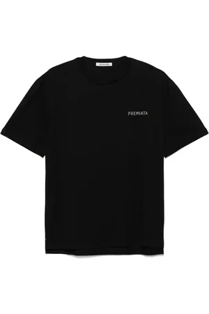 Premiata Contrasting-detail side-slits T-shirt