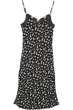 Les Coyotes de Paris Daisies-print slip dress