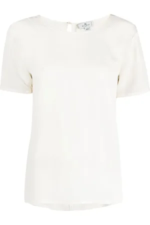 Etro Round-neck silk T-shirt