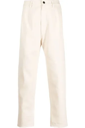 Fendi Logo-patch straight-leg trousers