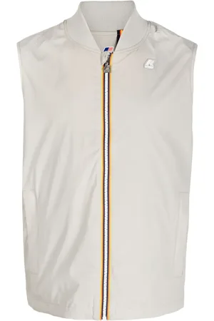 K-Way Logo-patch zip-up gilet