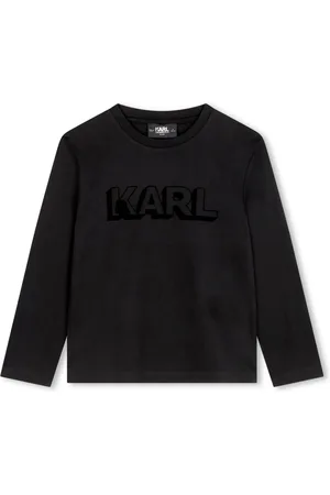 Karl Lagerfeld Long-sleeve organic cotton T-shirt